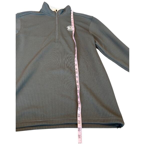 NWOT Pebble Beach Men's Golf Optic Charcoal Waffle Weave 1/4 Zip Size Large - Picture 7 of 10